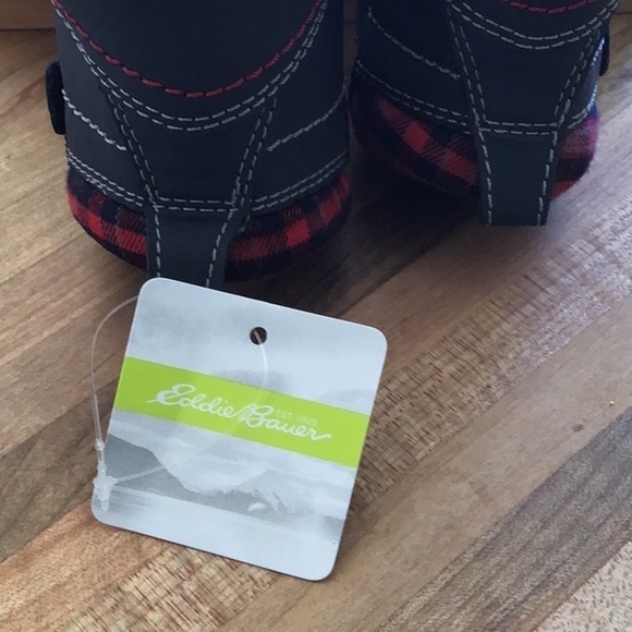 Eddie Bauer Silver Star Navy and RedToddler work boots.- NWB NWT  Size 7. - Picture 8 of 8